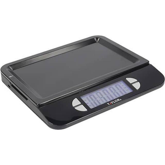 Accurate USB-Rechargeable Kitchen Scales with Tare Function in Gift Box, Stainless Steel - Black - One Size