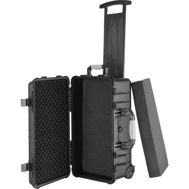 Tectake Black Hard Shell Waterproof Camera Case 56 x 34.5cm - 56 x 34.5 x 23cm