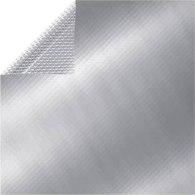 vidaXL Rektangulärt poolskydd 500x300 cm PE silver