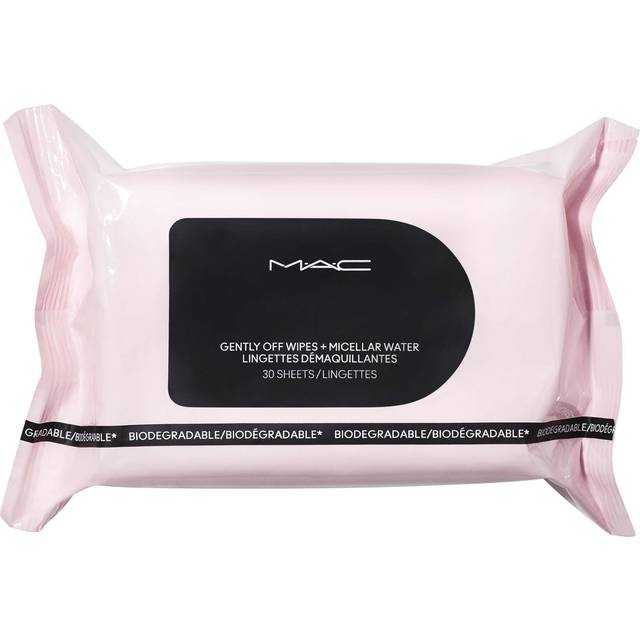 MAC Cosmetics Gently Off Wipes + Micellar Water makeup remover wipes 30 pc