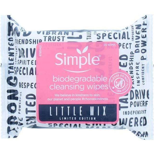Simple Little Mix Biodegradable Cleansing Wipes 25wipes