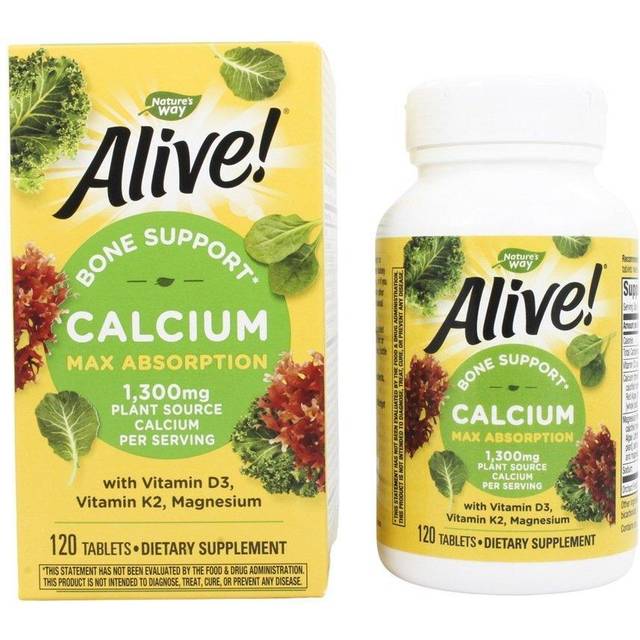 Nature's Way  Alive! Calcium Max Absorption  120 Tablets