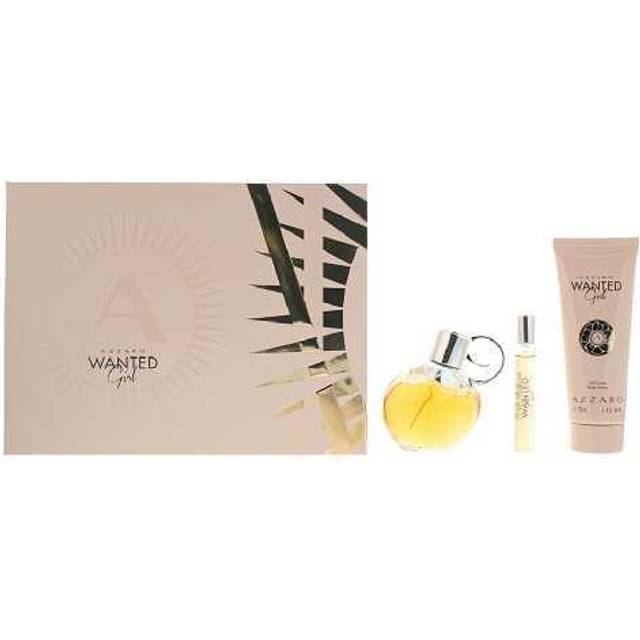 Azzaro Wanted Girl 3 Piece Gift Set: Eau De Parfum 80ml - Body Milk 100ml - Eau De Parfum 7.5ml