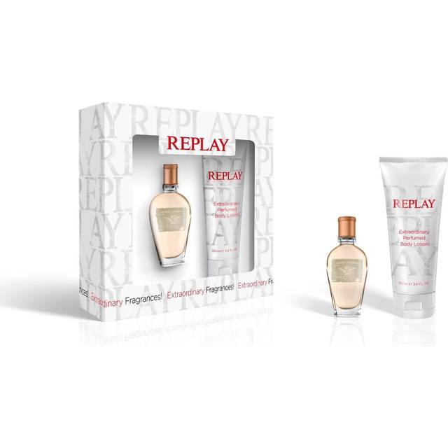Replay Jeans Original for Her Gift Set 20ml EDT Spray + 100ml Body Lotion