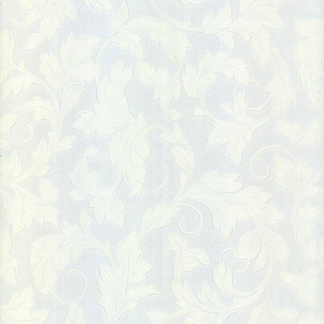 Superfresco Paintable Large Scrolling Leaf Textured White Wallpaper (1,000cm L X 52cm W)