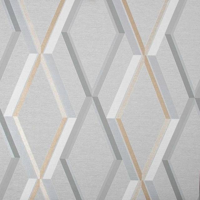 SUPERFRESCO EASY PRESTIGE GEO GREY WALLPAPER, Grey