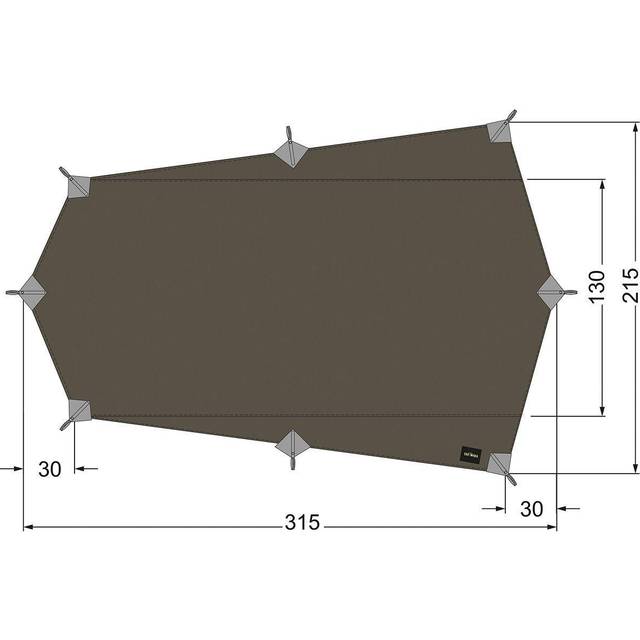 Tatonka - Tarp Wing 2 LT - Tarp brown