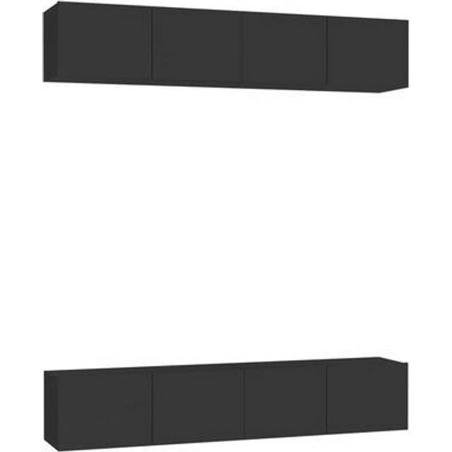 vidaXL TV Cabinets 4 pcs Concrete Grey 80x30x30 cm Engineered Wood
