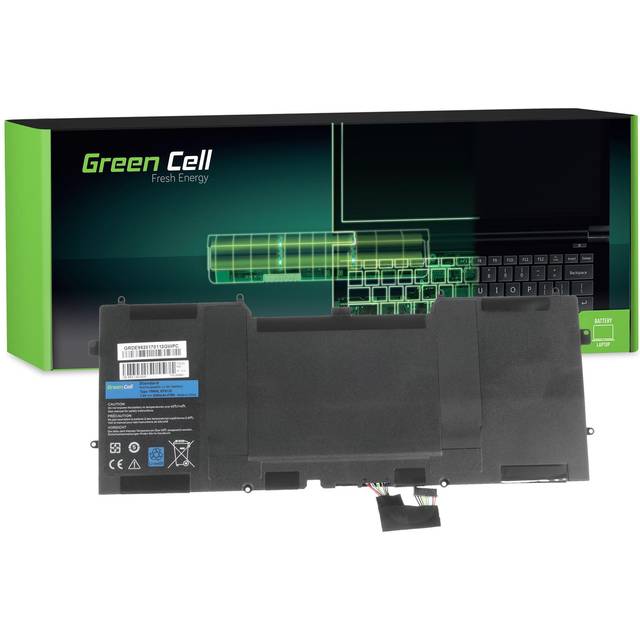 Green Cell Y9N00 laptopbatteri för Dell XPS 13 9333 L321x L322x XPS 12 9Q23 9Q33 L221x (Li-polymerceller 6300 mAh 7,4 V svart)