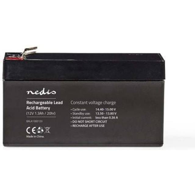 12v 12 Volt 1.3h 1300mAh Sealed Rechargeable Lead Acid Battery 97 mm x 43 mm x 52 mm