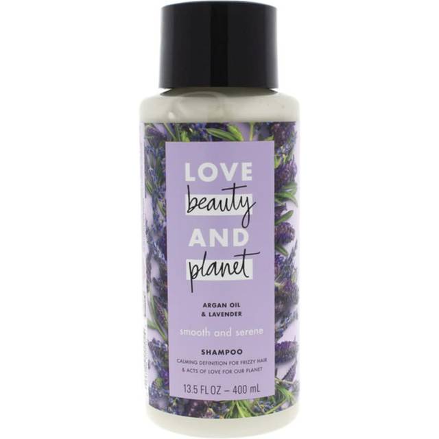 Love Beauty and Planet Sulfate-Free Smooth & Serene Argan Oil & Lavender Shampoo for Frizz Control 13.5 fl oz