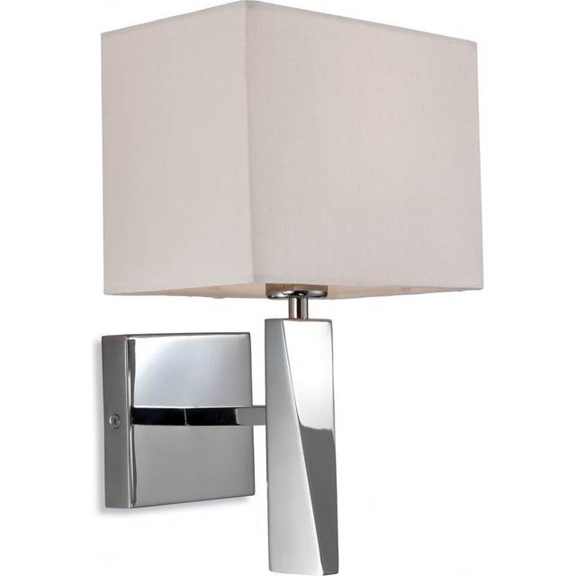 Montclair 1-Light Armed Sconce - Polished Stainless Steel (24.5cm H X 17.5cm W X 15.5cm D)