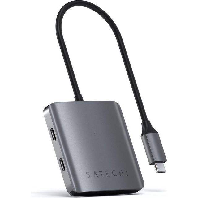 Satechi 4-i-1 USB-C-nav-Space Grey