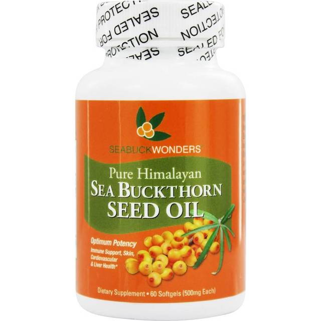 Seabuck Wonders Sea Buckthorn Seed Oil 500 mg - 60 Softgels