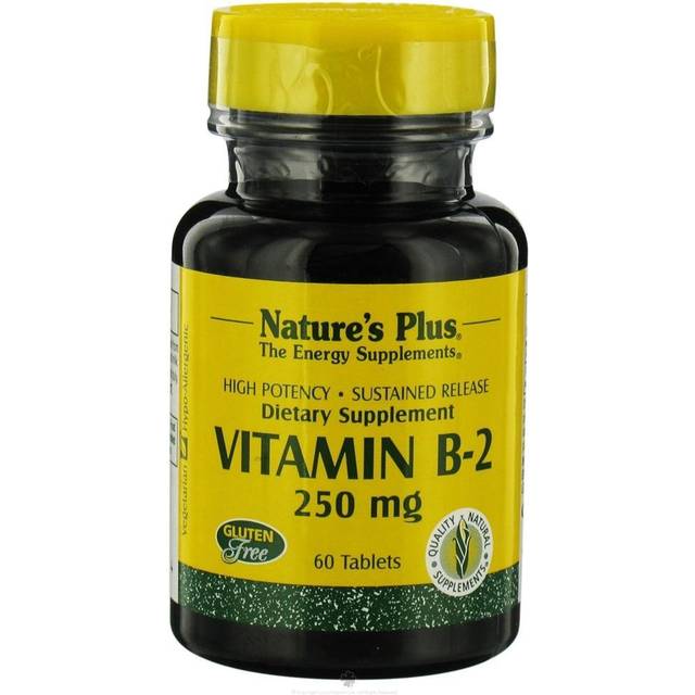 NaturesPlus  Vitamin B2  250 mg  60 Tablets