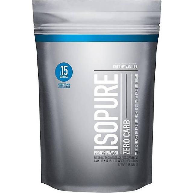 Isopure  Zero Carb Protein Powder  Creamy Vanilla  1 lb (454 g)