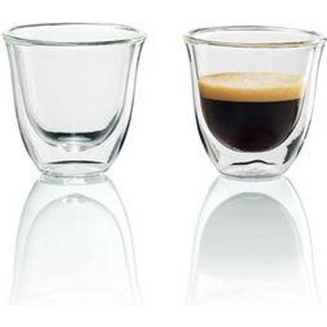 DELONGHI DLSC310 Double Wall Espresso Glasses - Pack of 2