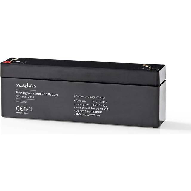 12v 12 Volt 2.Ah 2000mAh Sealed Rechargeable Lead Acid Battery 178 mm x 34 mm x 66 mm