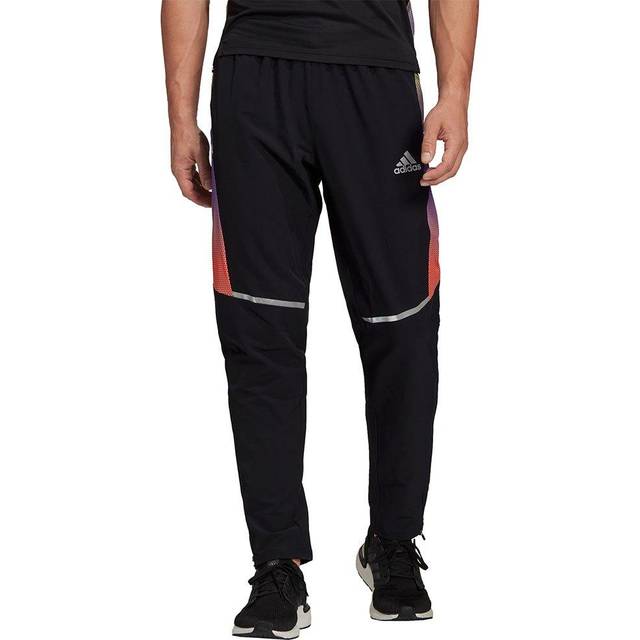 adidas Own The Run Colorblock Pants Running Pants Women - Black, Multicoloured, Size S - black