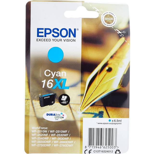 Epson Durabrite Ultra Ink Cartridge Cyan Inkjet 450 Pages C13T16324012