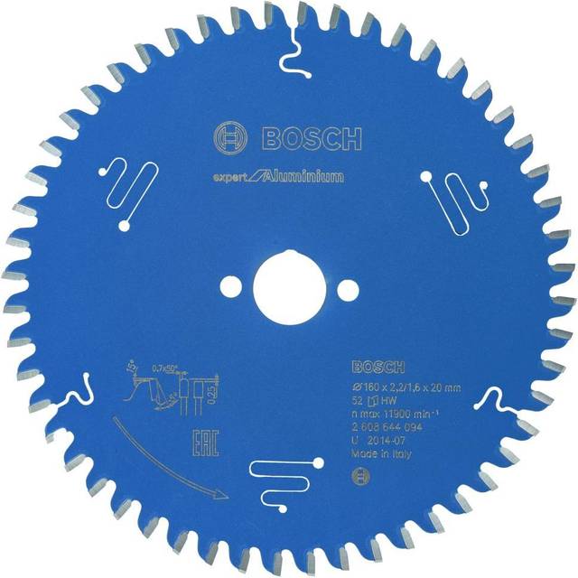 Bosch professional circ.saw blade expert alumin.160x20x2.2mm 52t 2608644094