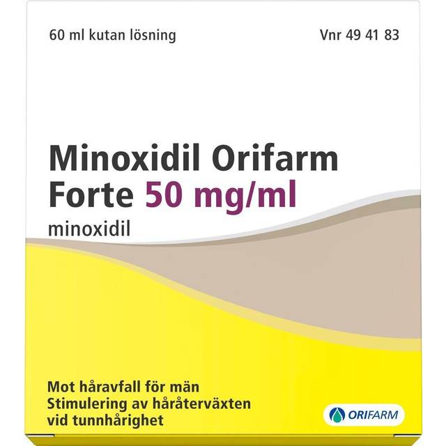 Minoxidil Orifarm Forte, kutan lösning 50 mg/ml, 60 ml