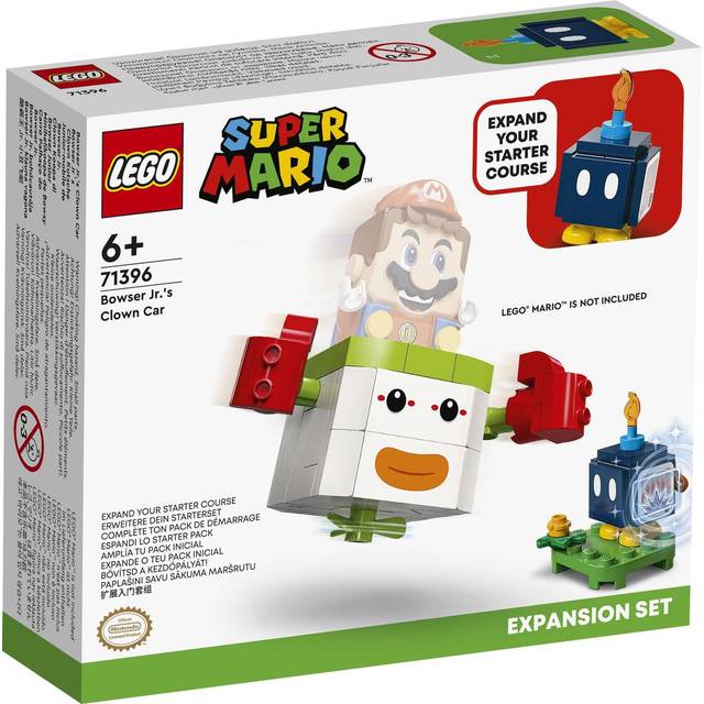 LEGO Super Mario Bowser Jr. s Clown Car Expansion Set 71396 Building Kit; Collectible Toy for Kids Aged 6 and up (84 Pieces)