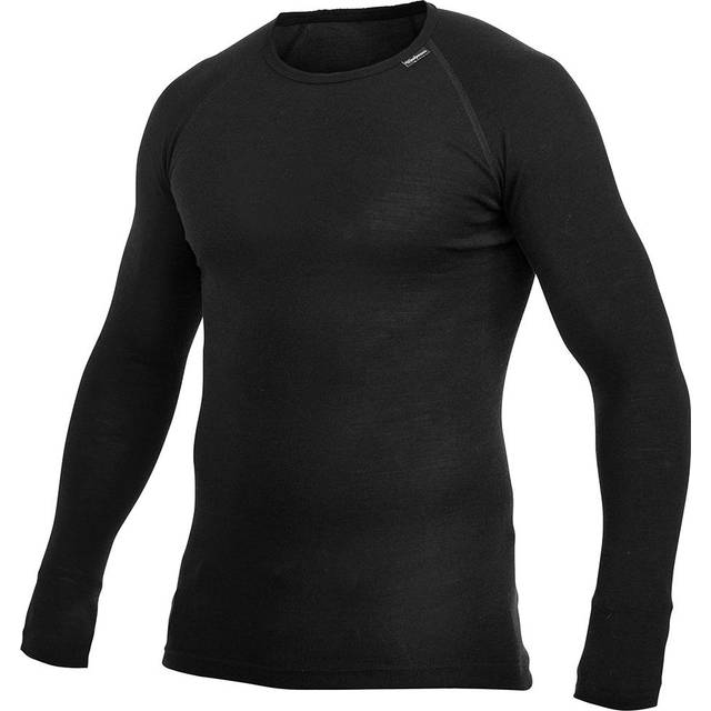 Woolpower Crewneck LITE: Black / Small