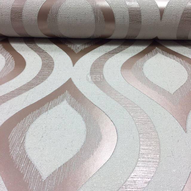Quartz Fractal Wallpaper - Rose Gold