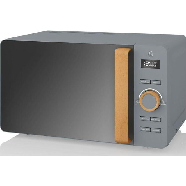 Swan Nordic SM22036LGRYN 20L 800W Solo Microwave- Grey