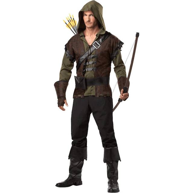 Realistic Robin Hood Men's Costume - Brown (L)