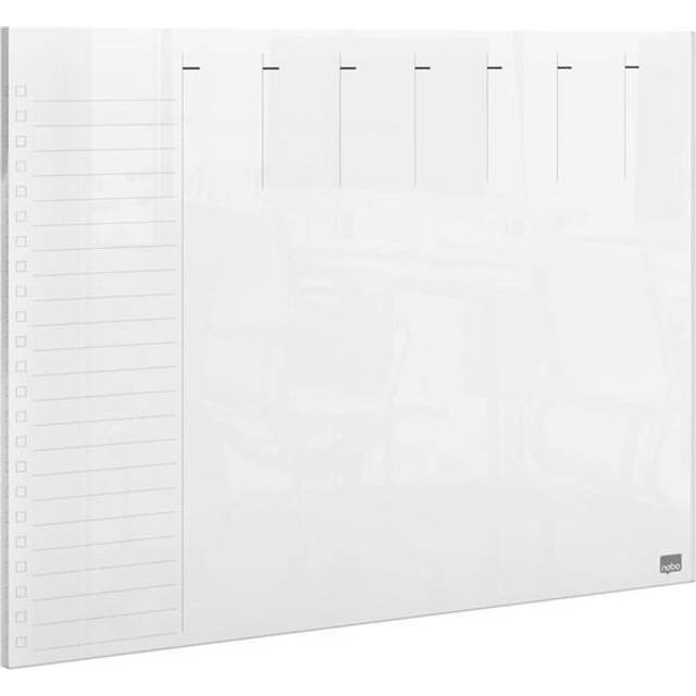 Mini whiteboard planner skrivebord - væg, transp. A4, Nobo 1915614