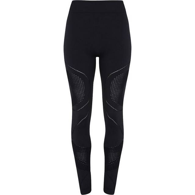 (XS, Black) TriDri Womens/Ladies Seamless 3D Fit Multi Sport Reveal Leggings
