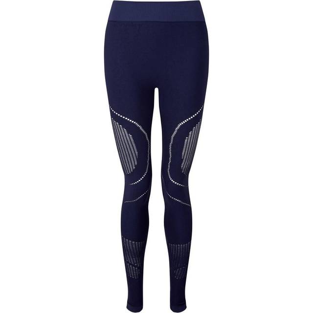 (XS, Navy) TriDri Womens/Ladies Seamless 3D Fit Multi Sport Reveal Leggings