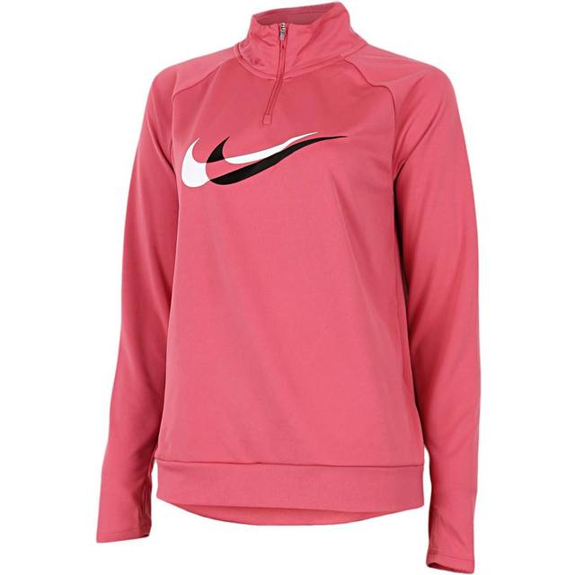 NIKE Df Swsh Run Hz damtröja, Archaeo rosa/svart/reflekterande, M
