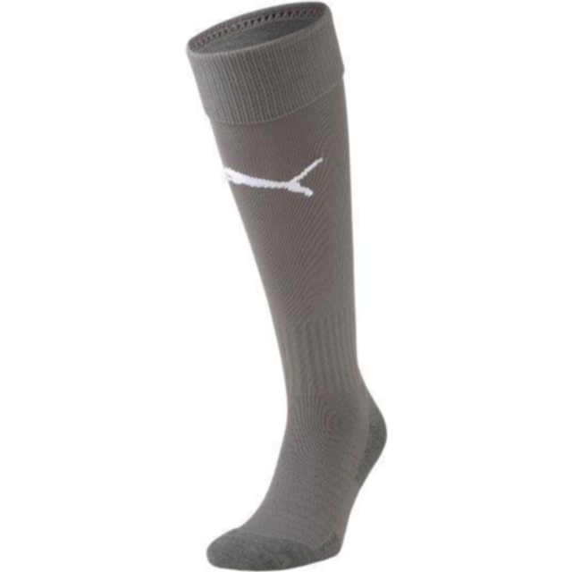 PUMA herr Fotboll Strumpor Team Liga Socks Core, Rökt pärla-Puma vit, 3