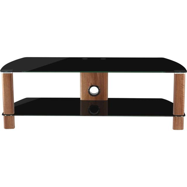 Alphason Century Glass TV Stand - Walnut