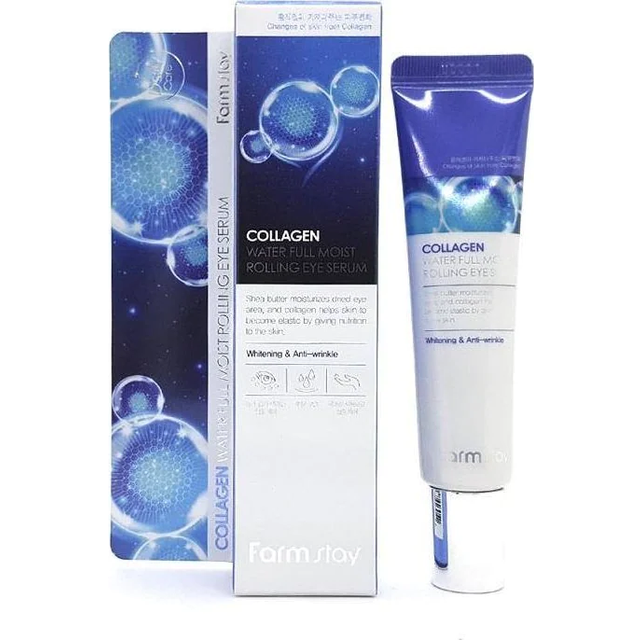 Farm Stay Farmstay FARMSTAY_Collagen Water Full Moist Rolling Eye Serum collagen eye serum with a rolling tip 25ml
