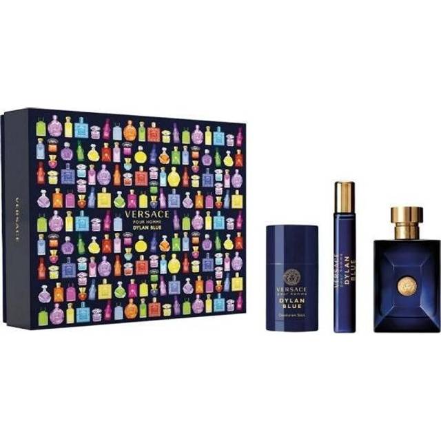 Versace Pour Homme Dylan Blue Gift Set 100ml EDT + 10ml EDT + 75g Deodorant Stick