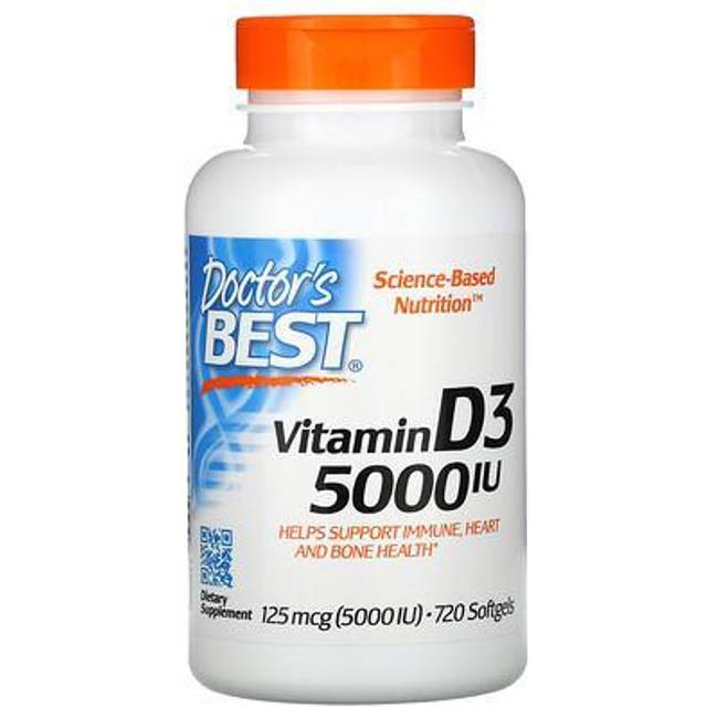 Doctor's Best  Vitamin D3  125 mcg (5 000 IU)  720 Softgels