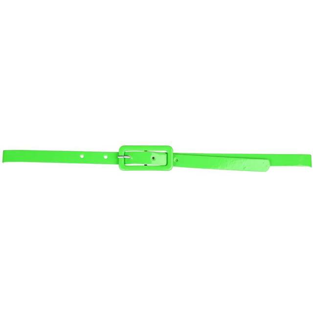80s Neon Belt Bright Colour Disco Festival Fancy Dress - Neon Green