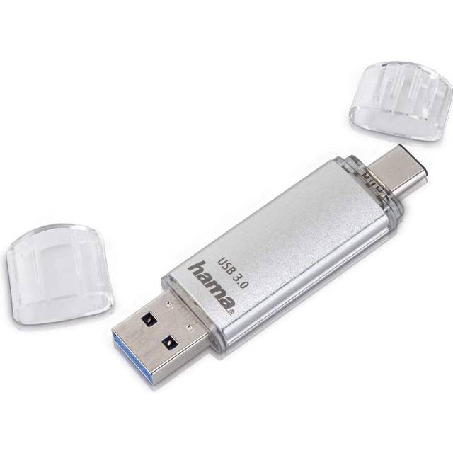 Hama C-Laeta 32GB USB-A & USB-C Memory Pen, Metal Casing, OTG, 40 MB/s
