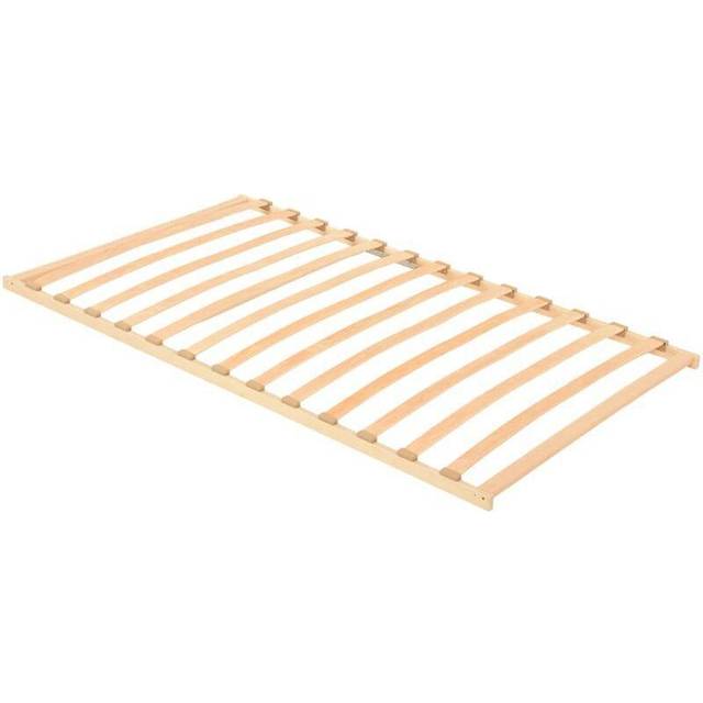 vidaXL Slatted Bed without Mattress Base with 13 Slats 120x200cm - Brown