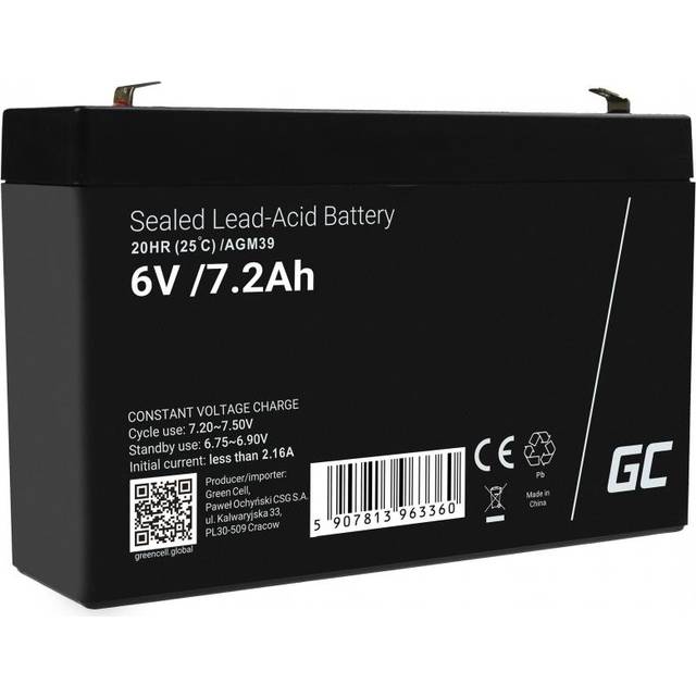 Battery AGM VRLA 6V 7.2Ah - Battery - 7,200 mAh