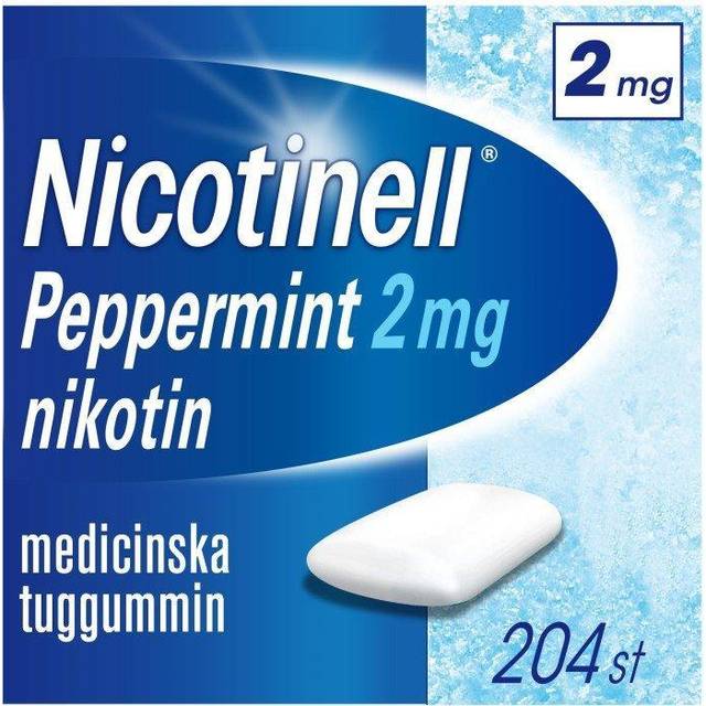 Nicotinell Peppermint, medicinskt tuggummi 2 mg 204 st