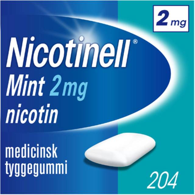 Nicotinell Mint, komprimerad sugtablett 2 mg, 204 st
