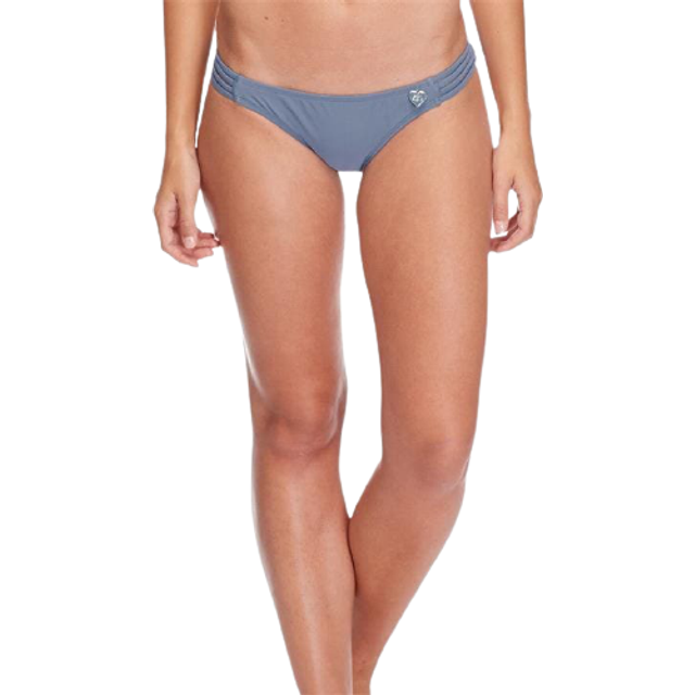 Body Glove Womens Standard Smoothies Flirty Surf Rider Solid Bikini Bottom Swimsuit  Storm  XLarge