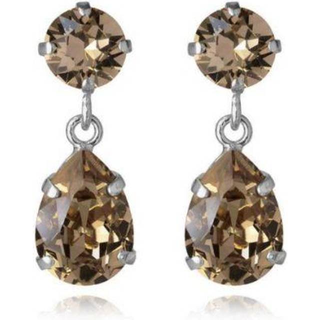 Örhängen mini drop earring greige