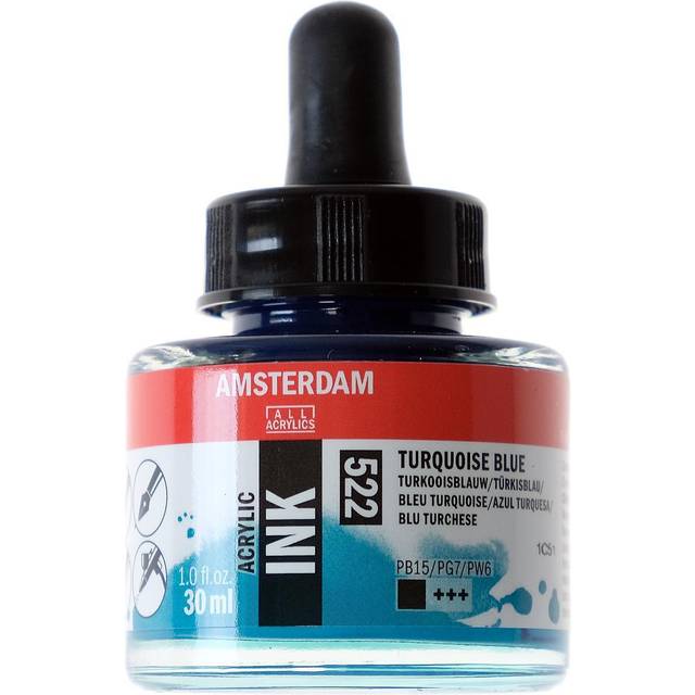 Acrylic Ink Bottle - 30ML, TURQBLUE