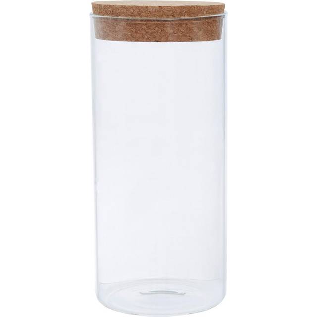 Tromso Glass Storage Jar with Cork Lid - Large